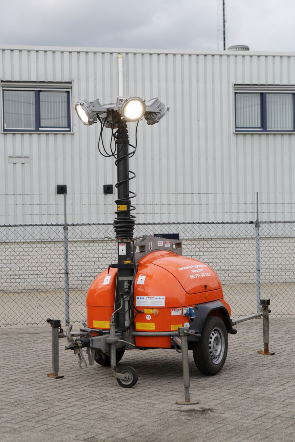 Noodverlichting Mobiele Lichtmasten