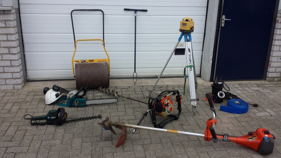 Tuingrondbewerkingsgereedschap huren